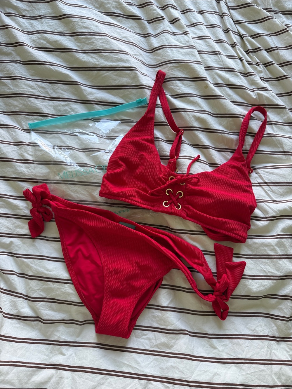 Melissa Odabash Marrakech Bikini Top & bottom size US 10